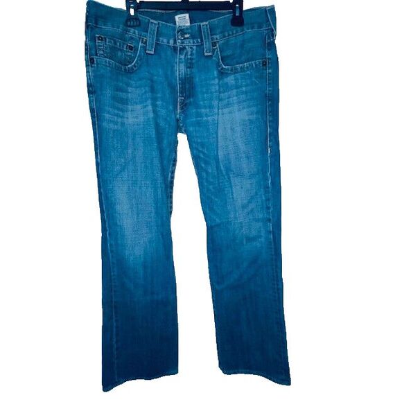 True Religion Jeans Ricky Relaxed Straight No Flap Size 38x33 USA Men's - Picture 1 of 16